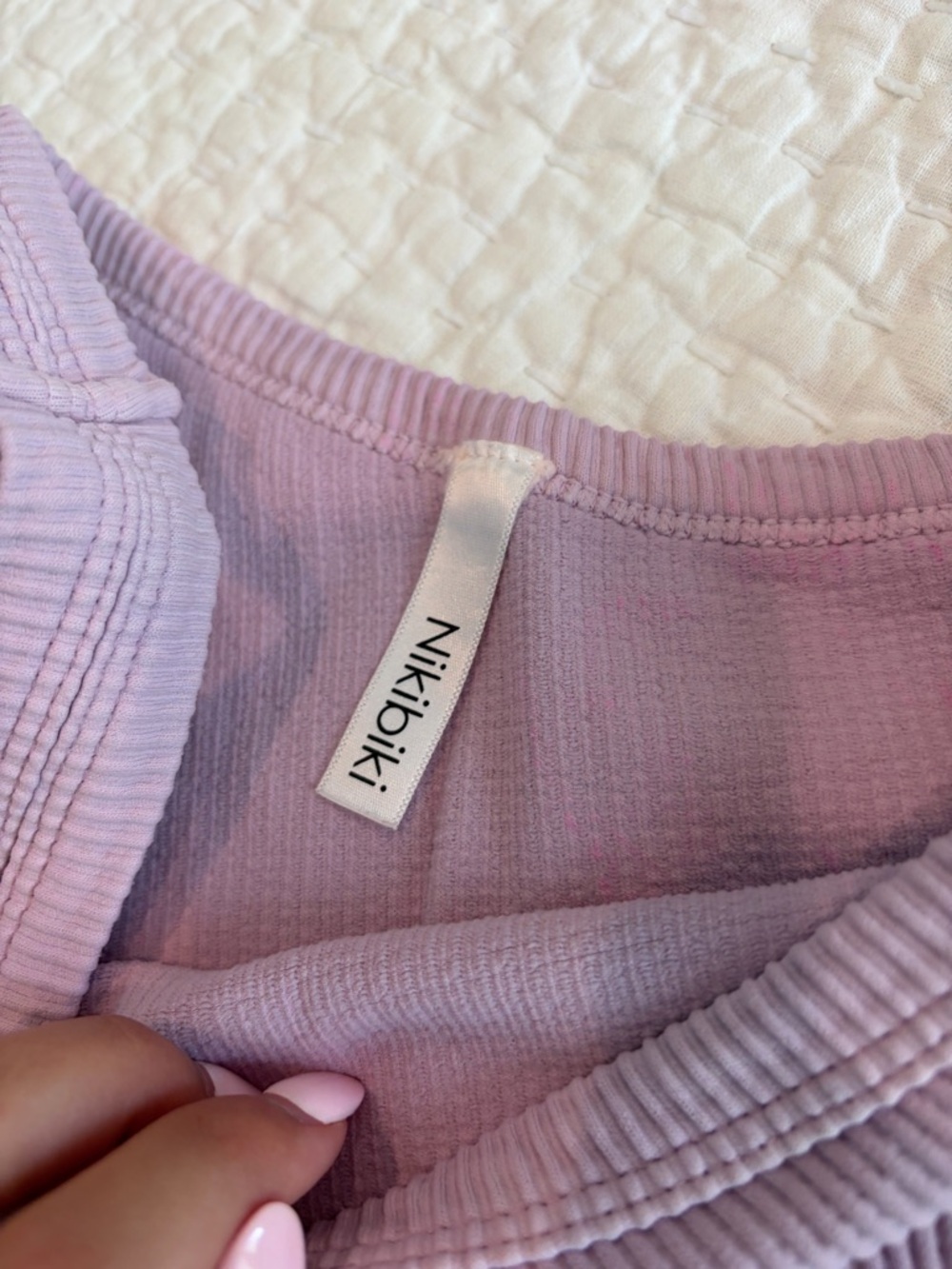 Nikibiki Ribbed One-Shoulder Tank - Picture 2 of 2